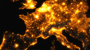 Cartes de pollution lumineuse européenne – AVEX 2016